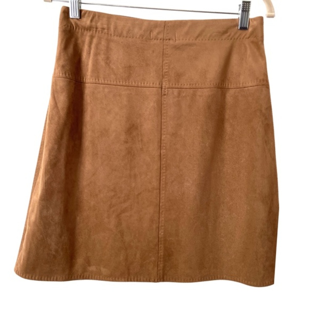 Max Studio Specialty Products Faux Suede A-Line mini Skirt